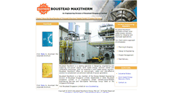 Desktop Screenshot of bousteadmaxitherm.com